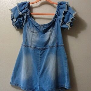 Women's  jean Romper